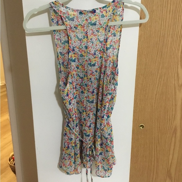 4 for $10! Forever 21 Women's Colorful Floral Blouse - Picture 2 of 5